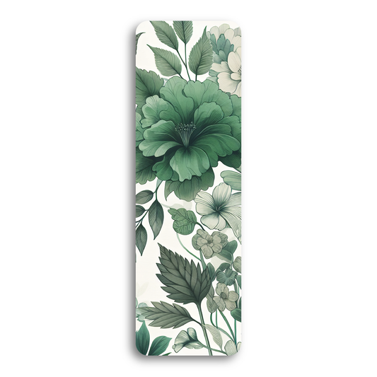 Emerald Flowers Bookmark