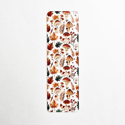 Fall Fungi Clear Bookmark