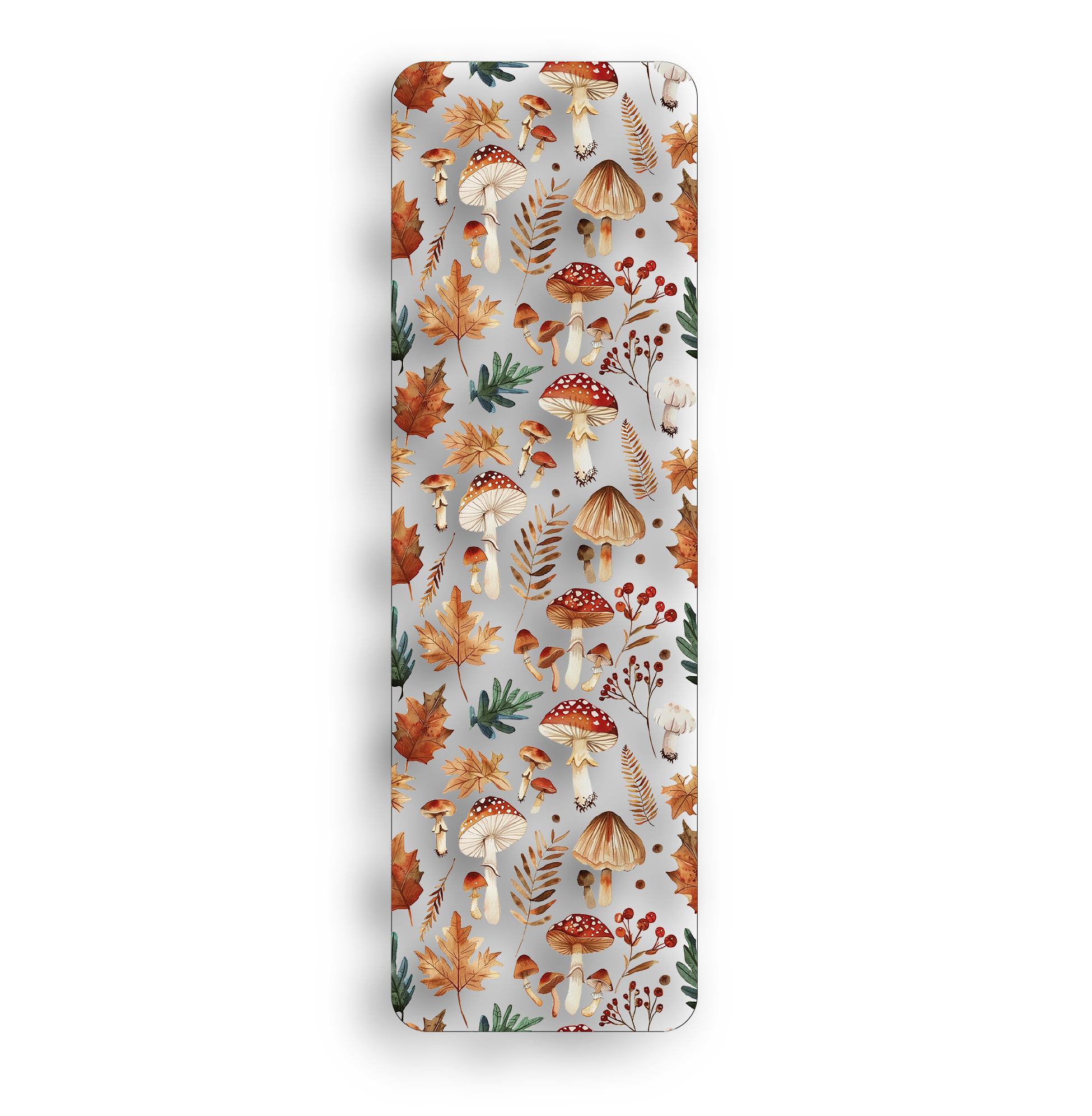 Fall Fungi Clear Bookmark