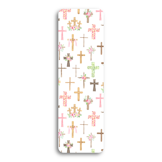 Floral Crosses Bookmark