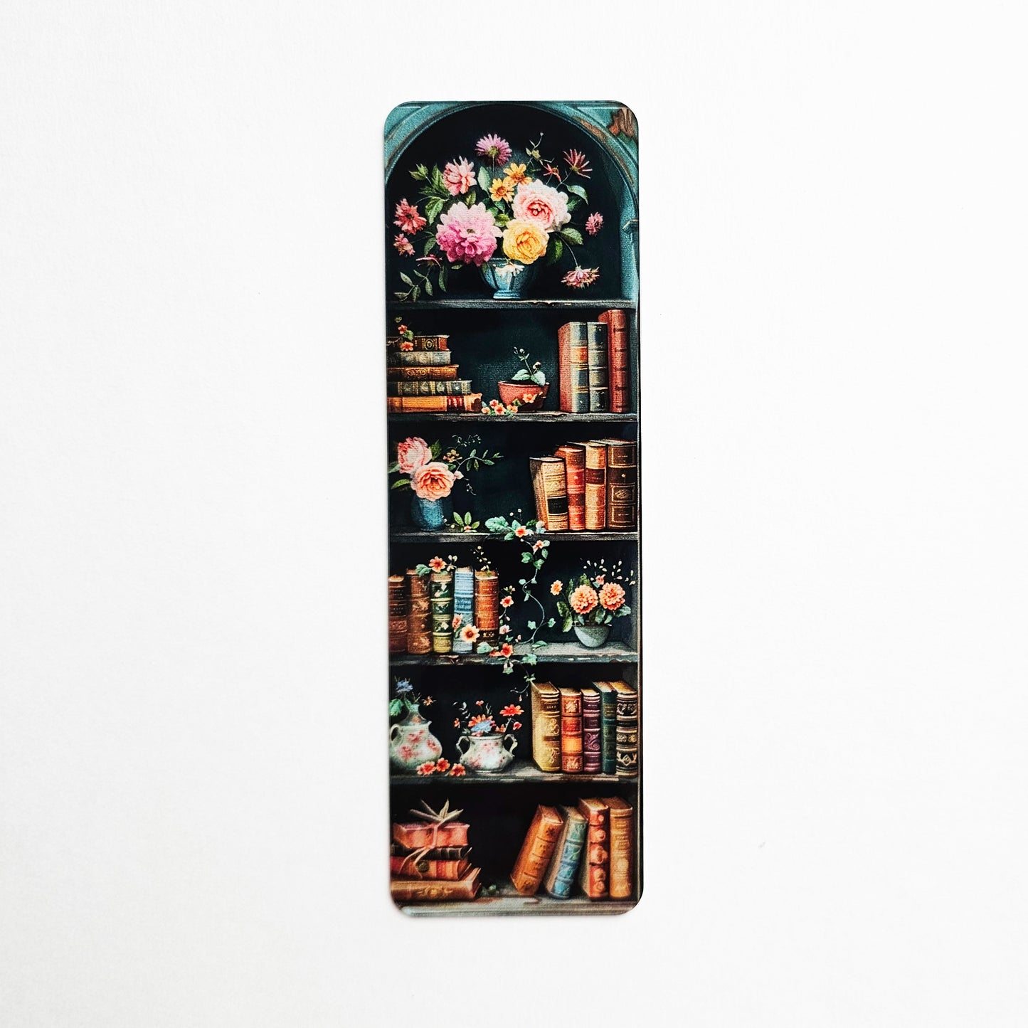 Floral Library Bookmark