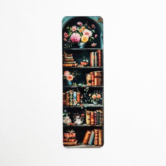 Floral Library Bookmark