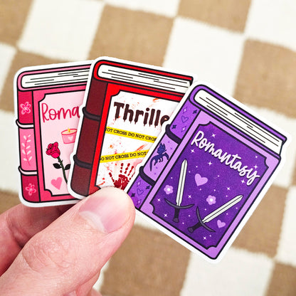 Mini Book Vinyl Stickers