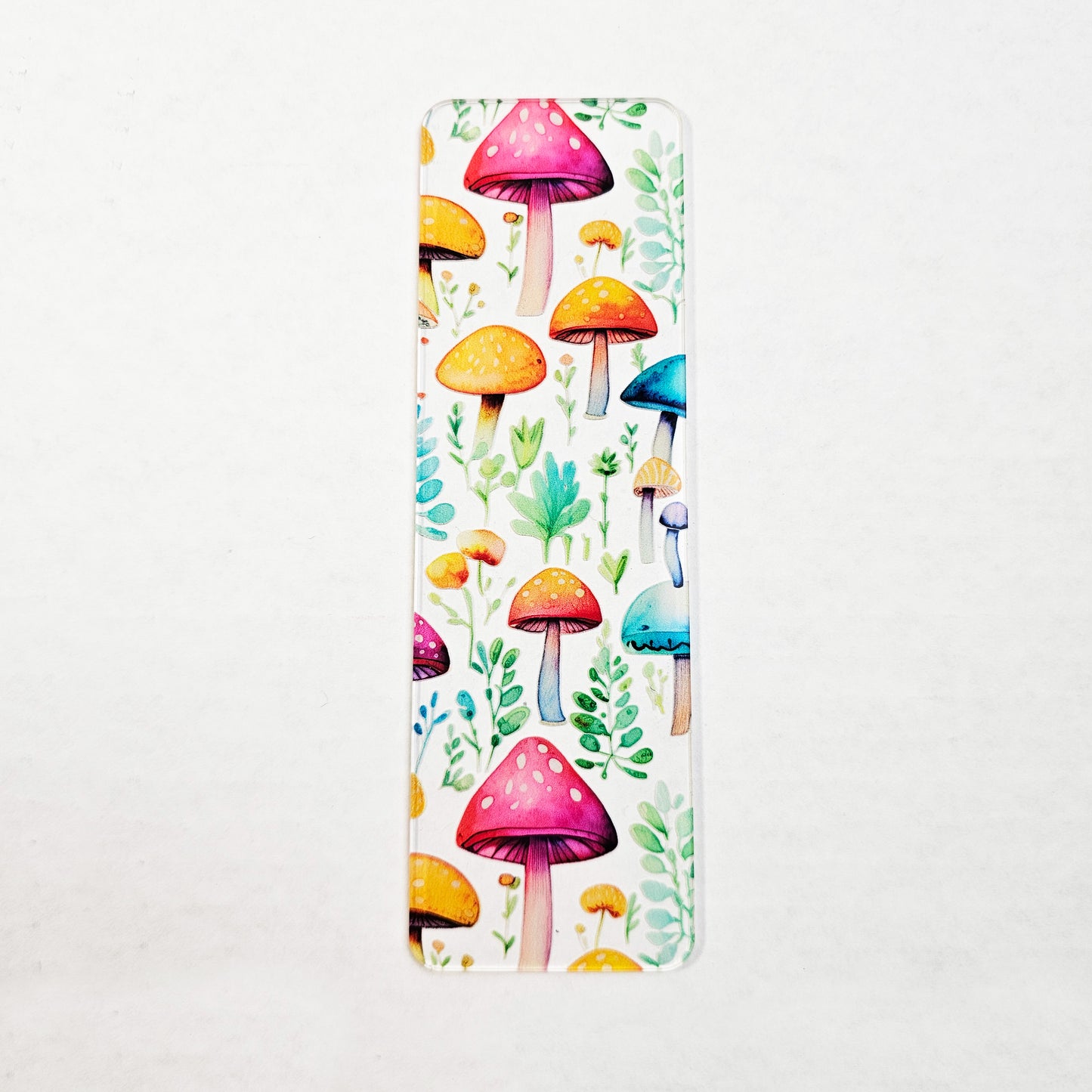 Mushrooms Clear Bookmark