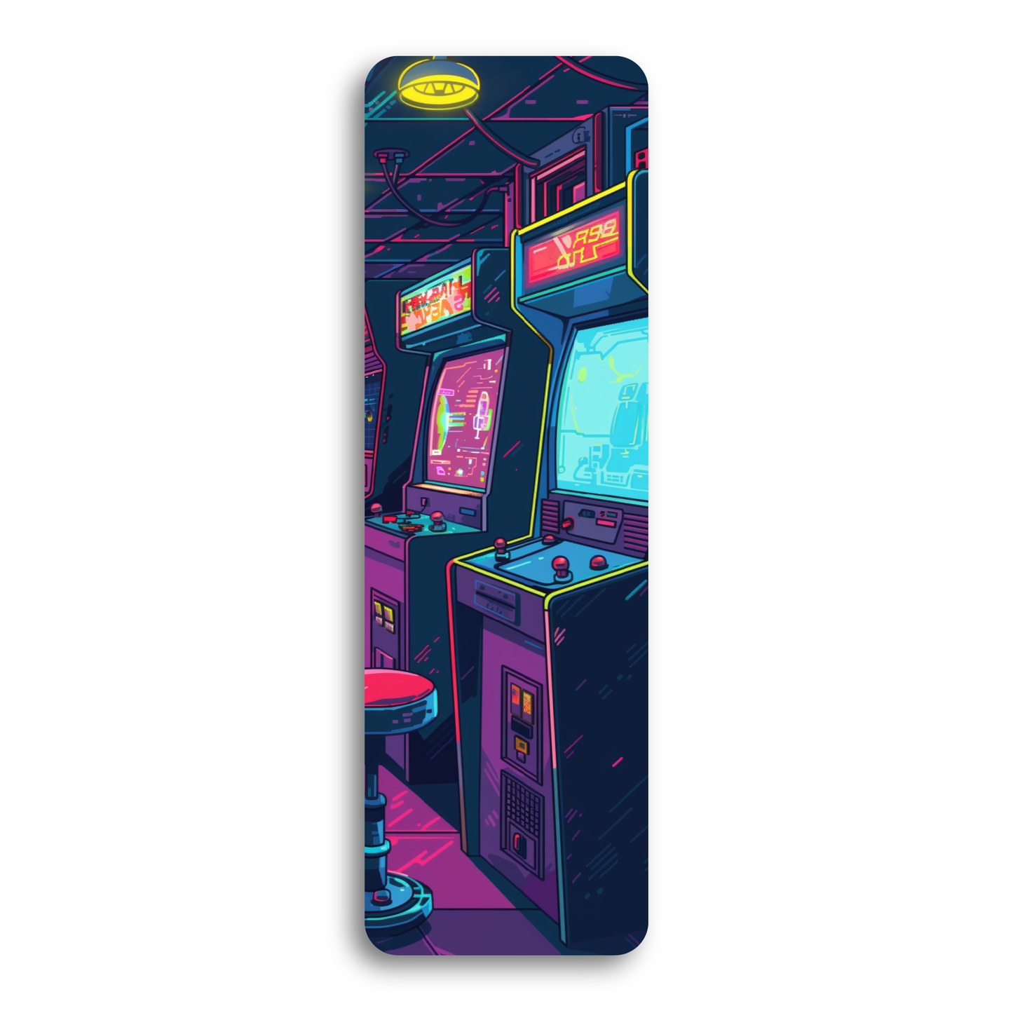 Neon Arcade Bookmark