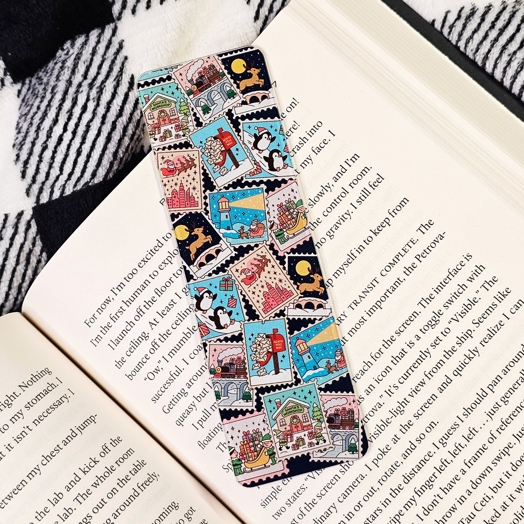 North Pole Postage Bookmark