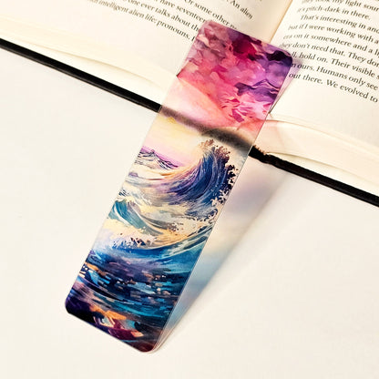 Ocean Waves Translucent Bookmark