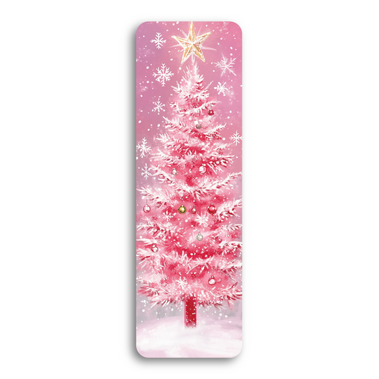 Pink Christmas Tree Bookmark