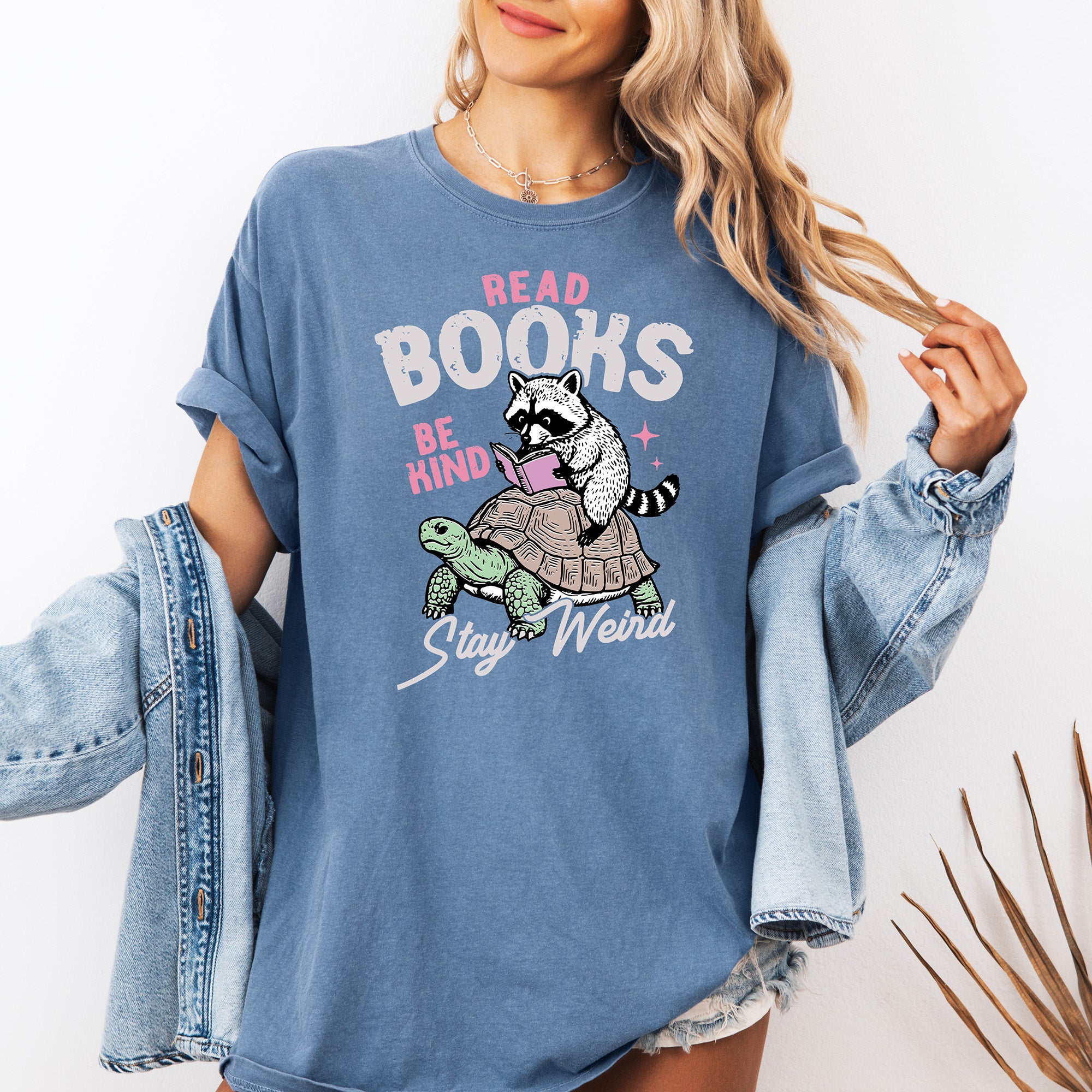 Read Books, Be Kind, Stay Weird - Comfort Colors T-shirt