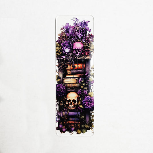 Skull Bookshelf Bookmark