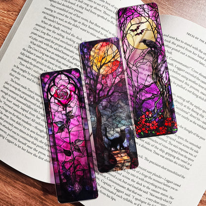 Stained Glass Halloween Bookmark