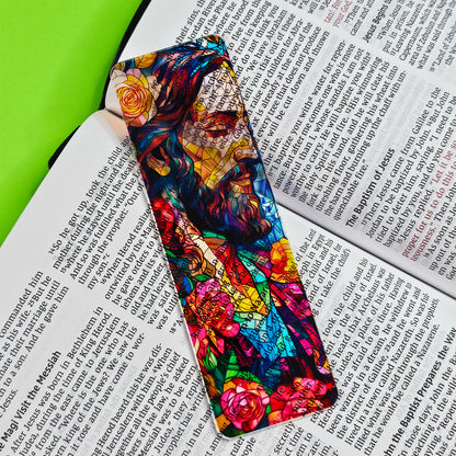 Stained Glass Jesus Translucent Bookmark