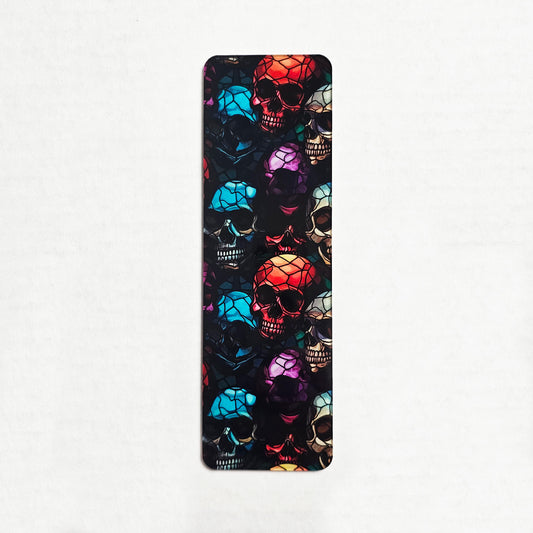 Stained Glass Skulls Bookmark