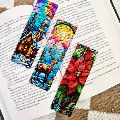 Stained Glass Winter Translucent Bookmark