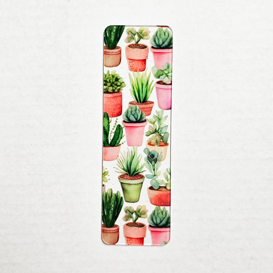 Succulents Clear Bookmark