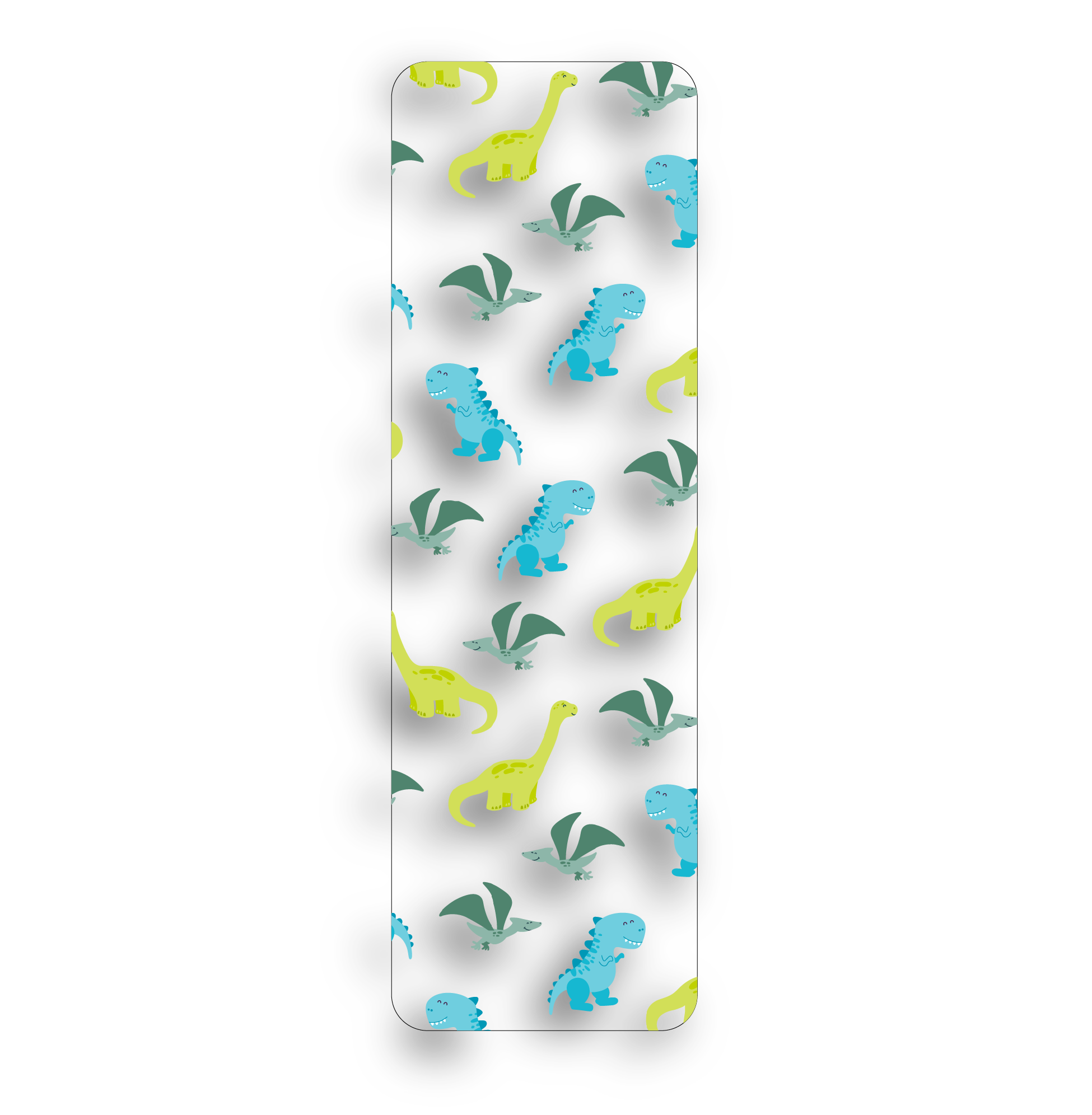 Tiny Dinos Clear Bookmark