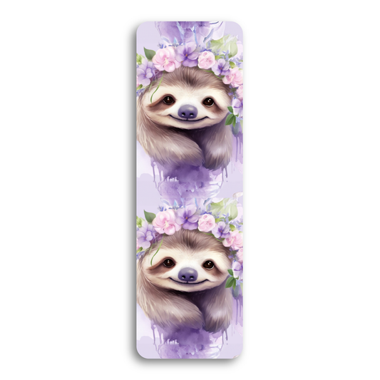 Watercolor Sloths Bookmark