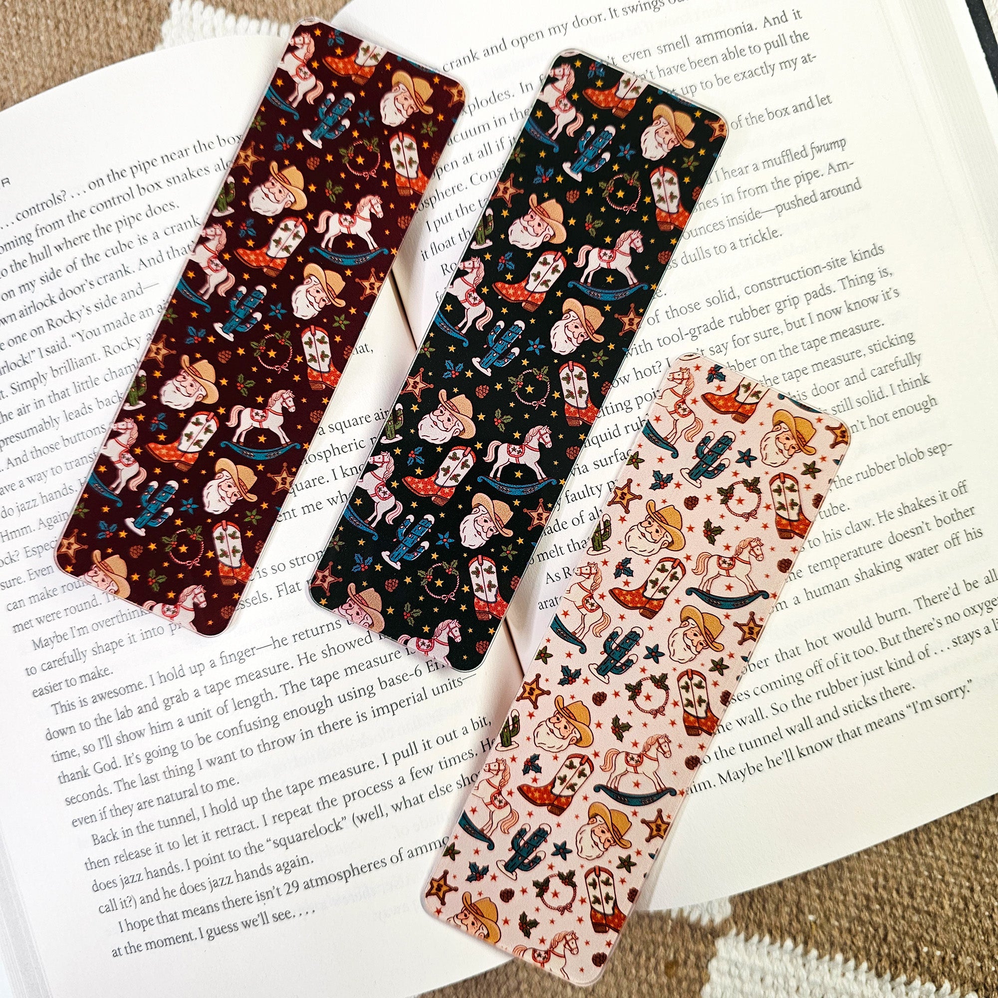 Western Santa Bookmark