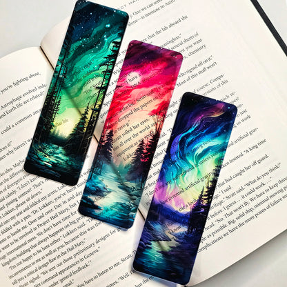 Winter Aurora Translucent Bookmark