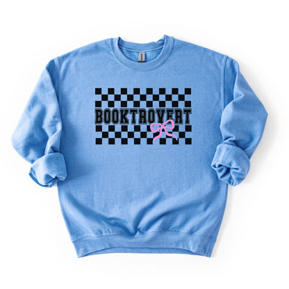 Booktrovert Bow - Crew Neck Sweatshirt