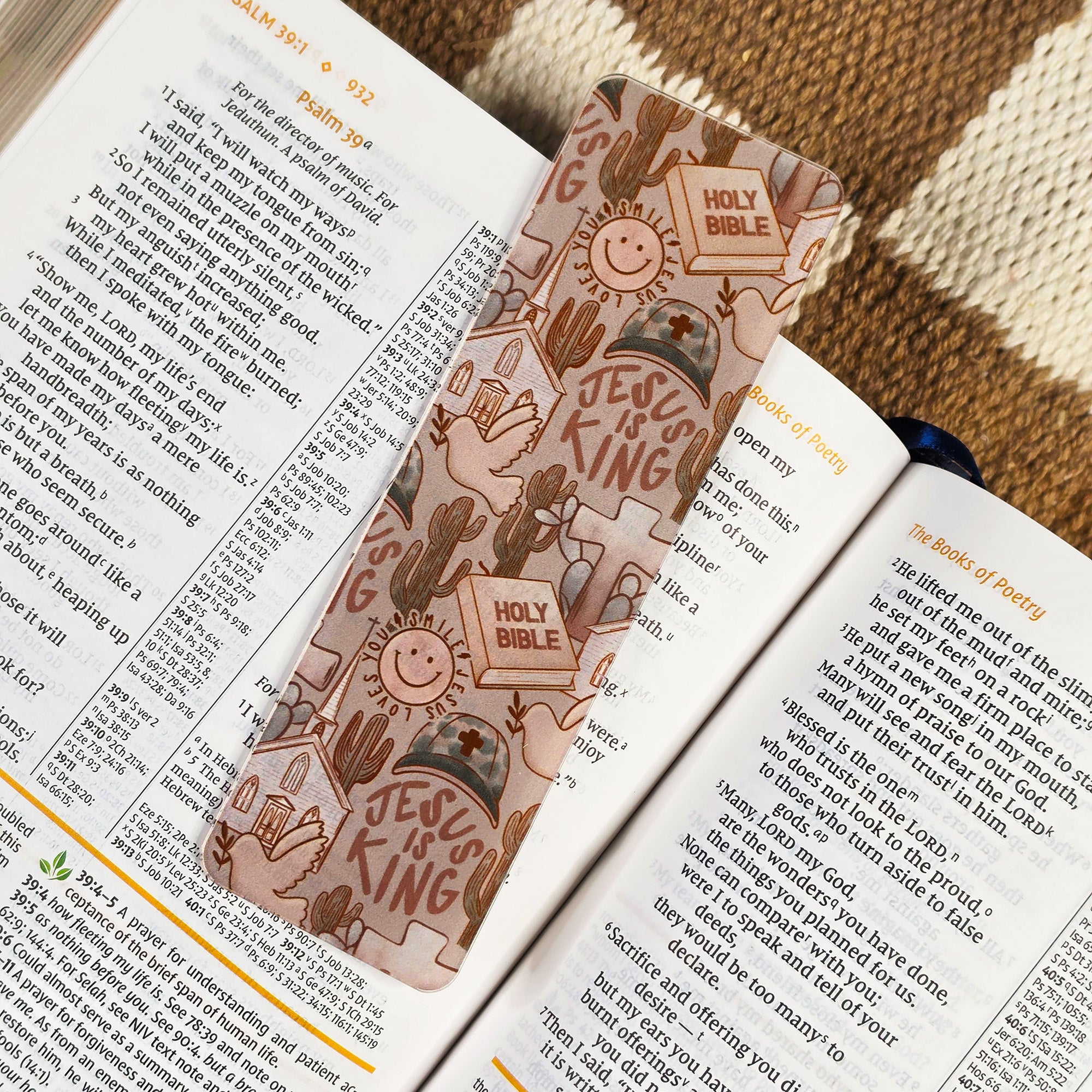 Joyful Smiles Brown Bookmark