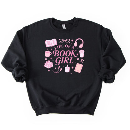 Life of a Book Girl Crew Neck Sweatshirt