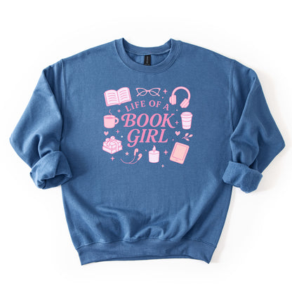 Life of a Book Girl Crew Neck Sweatshirt