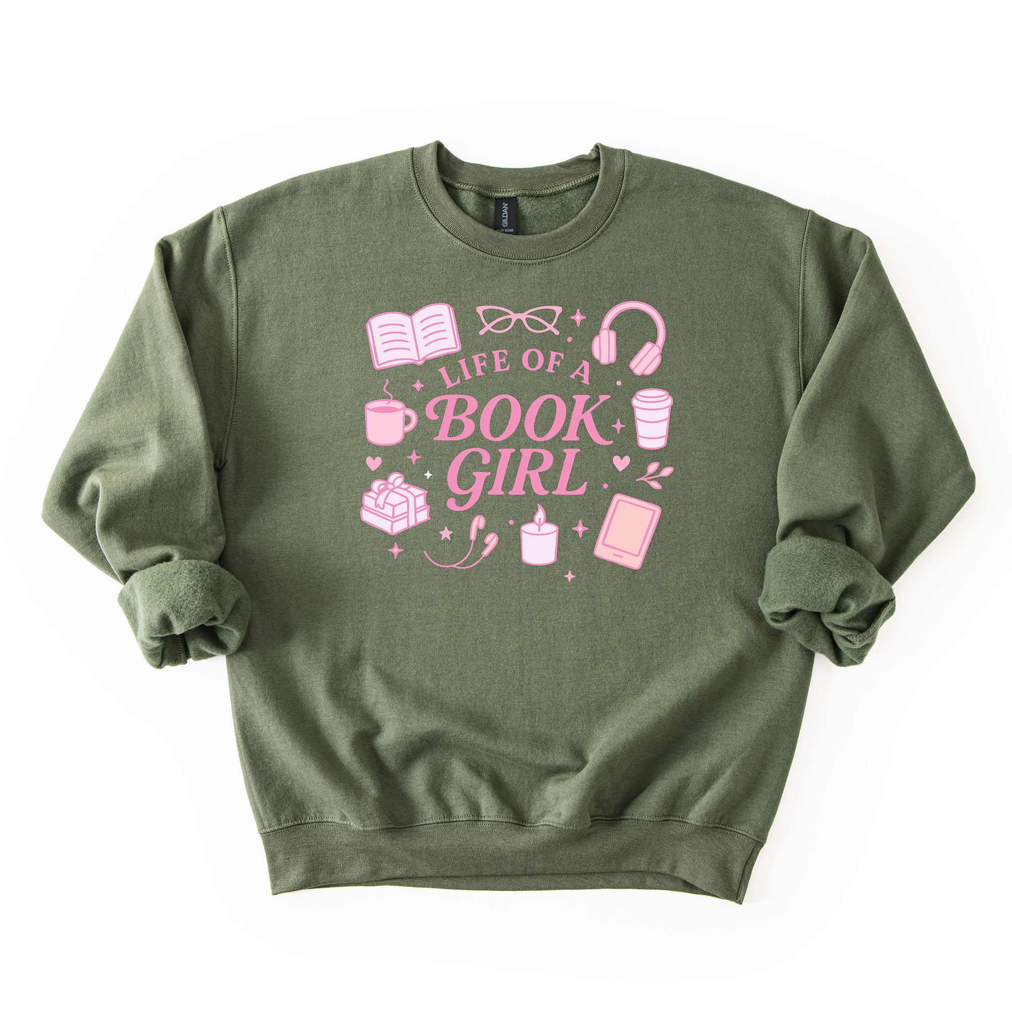 Life of a Book Girl Crew Neck Sweatshirt
