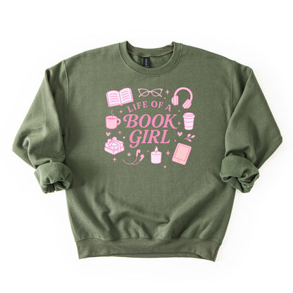 Life of a Book Girl Crew Neck Sweatshirt