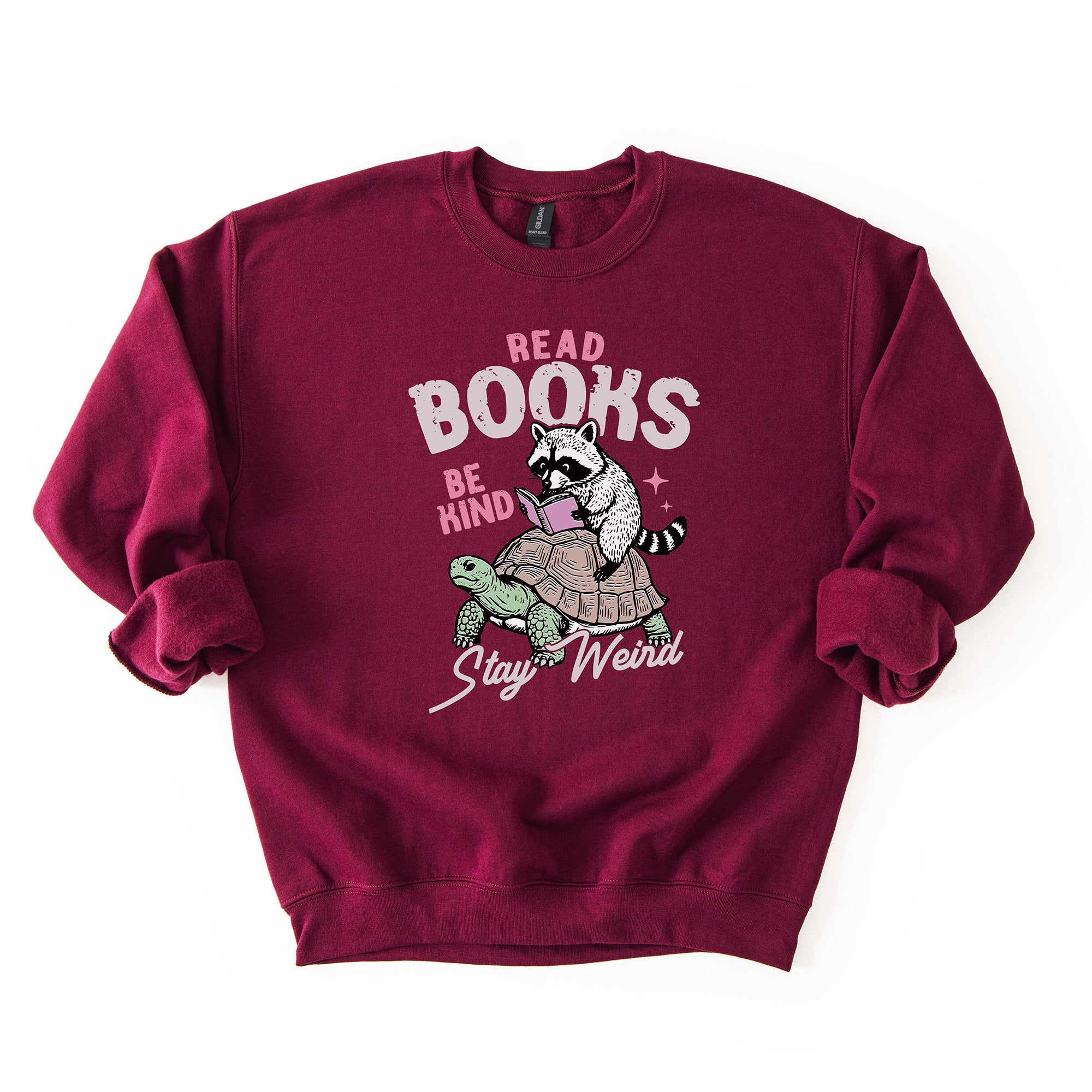 Read Books, Be Kind, Stay Weird - Crew Neck Sweatshirt