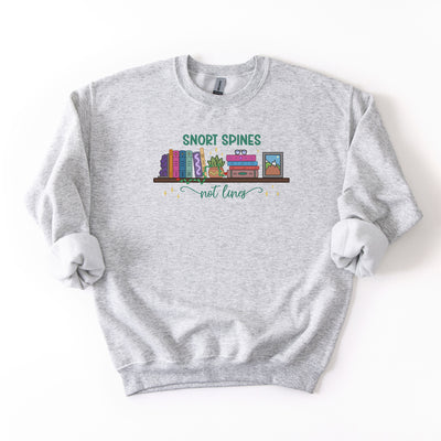Snort Spines Not Lines - Crew Neck Sweatshirt
