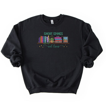 Snort Spines Not Lines - Crew Neck Sweatshirt