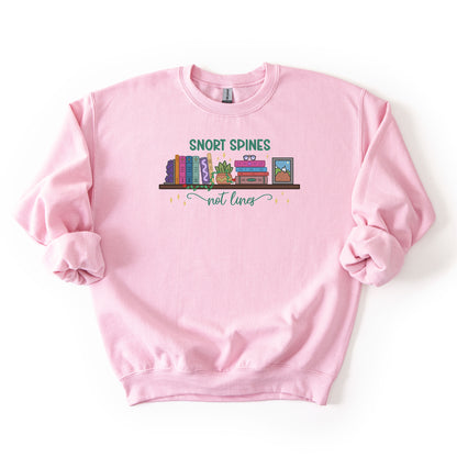 Snort Spines Not Lines - Crew Neck Sweatshirt